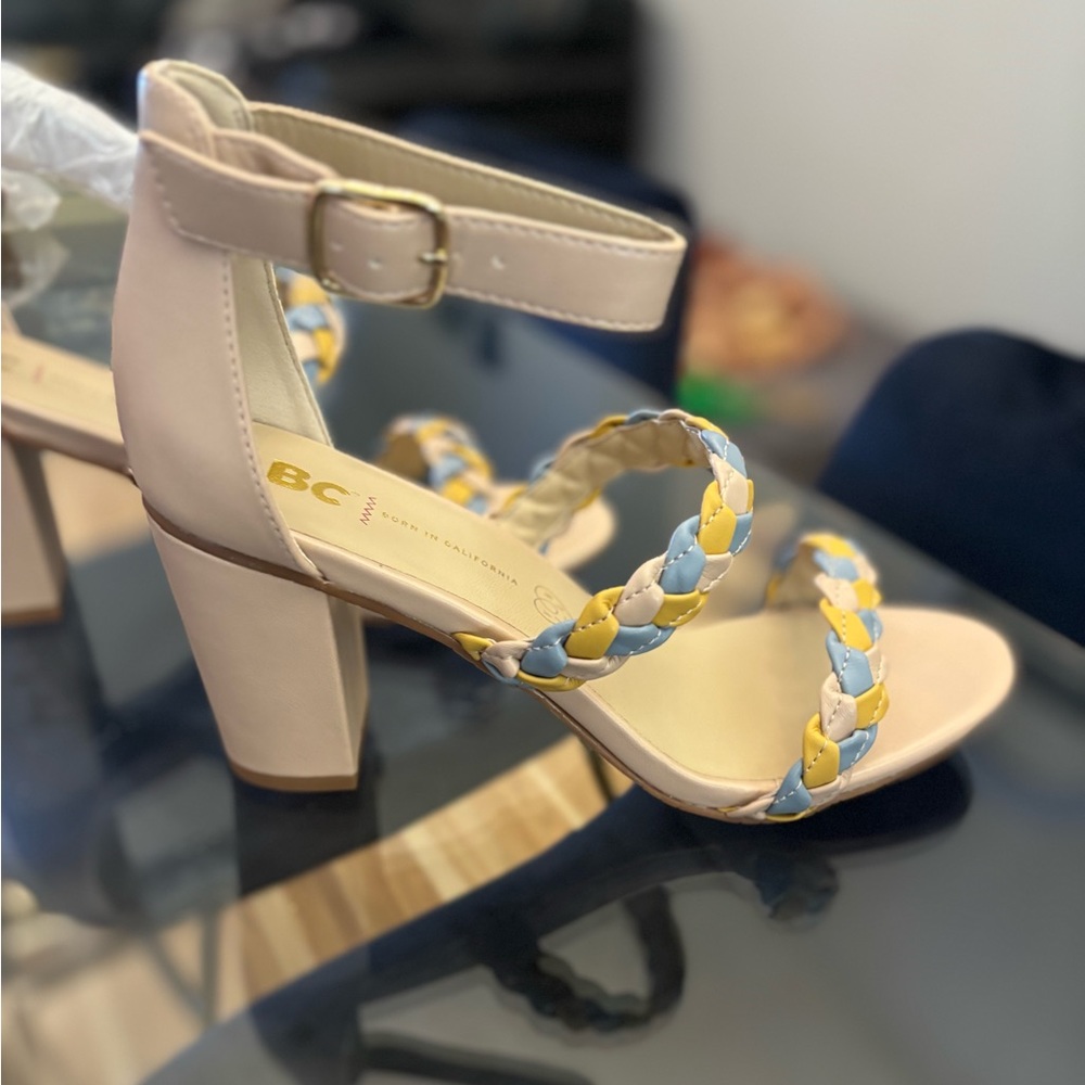 BC Before California Wanna Be Sandals in Pastel Multi Size 8.5 NWT - Picture 5 of 9